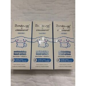 The Crème Shop Cinnamoroll Hand Cream 3pk Vanilla Creme New Limited Edit Sanrio